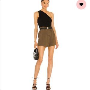 Rails Monty Canteen Distressed Elastic Waist Shorts Casual Contemporary